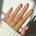 Glamnetic - Mrs. Claus Press-On Nails | Short Almond | Christmas Holiday