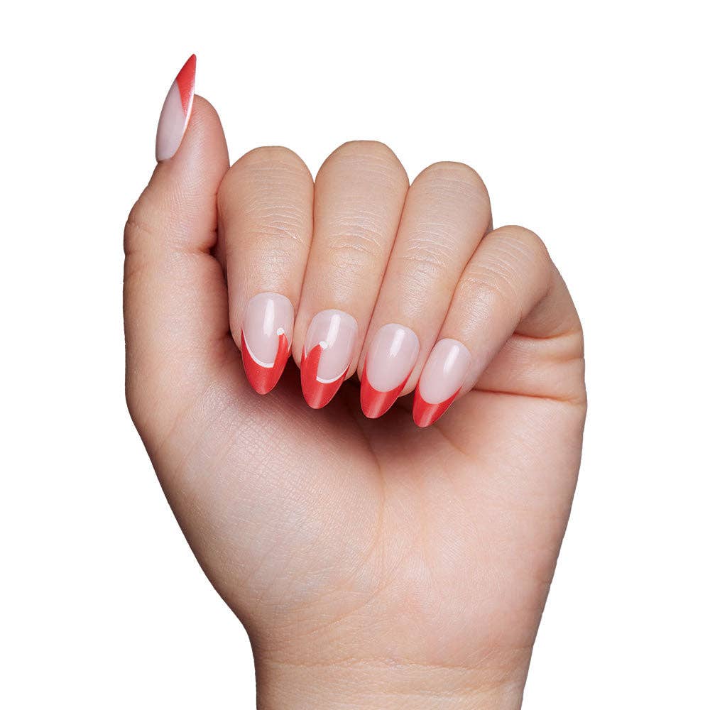 Mrs. Claus Press-On Nails | Short Almond | Christmas Holiday