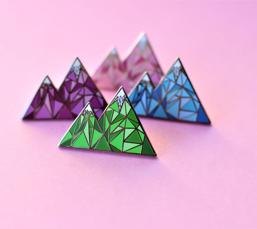 Geometric Mountain – Enamel Pin for your Life