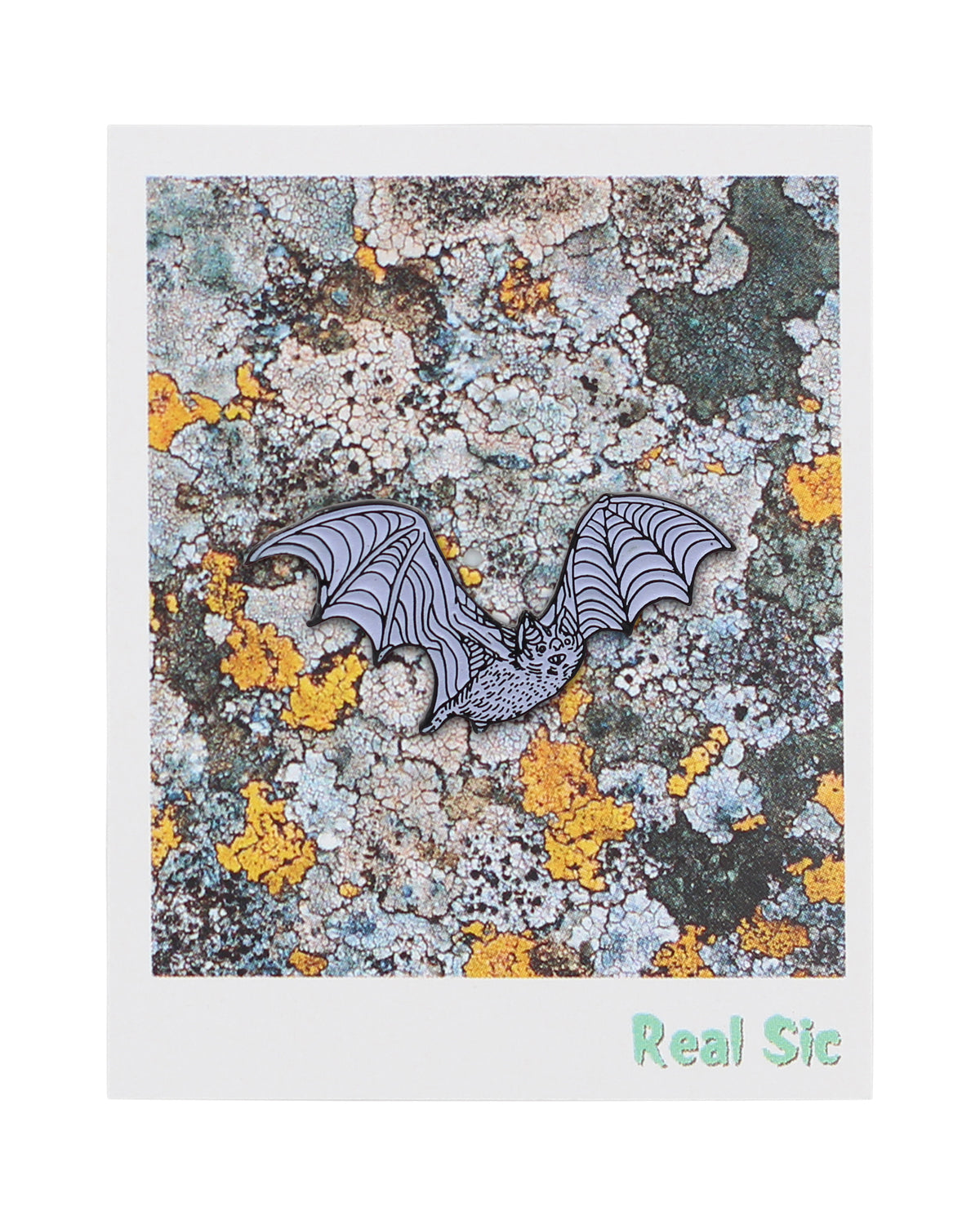 Bat Enamel Pin - Glow-in-The-Dark White Bat Lapel Pin