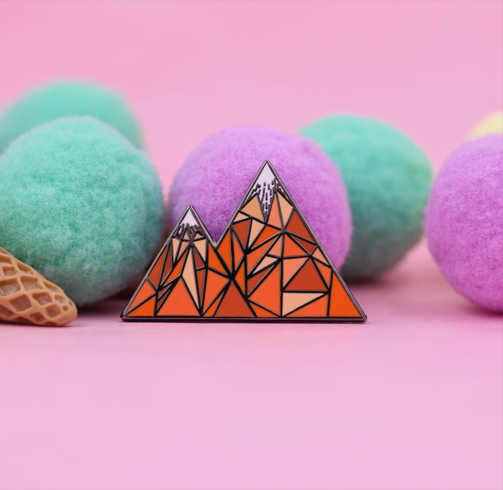 Geometric Mountain – Enamel Pin for your Life