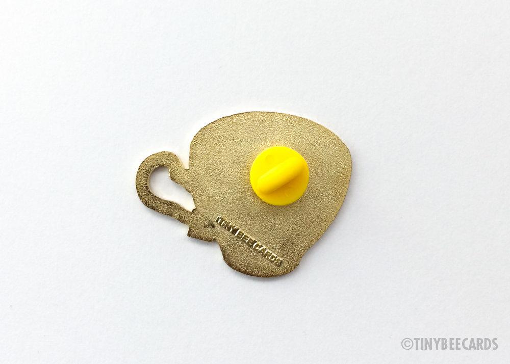 Introvert Enamel Pin "Introverts are Tea-Riffic"